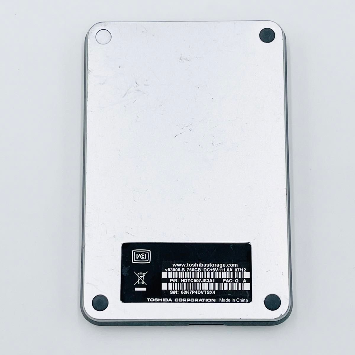 TOSHIBA 東芝 HDD 外付けハードディスク v63600-B 750GB TOSHIBA 東芝 HDD 外付けハードディスク v63600-B 750GB
