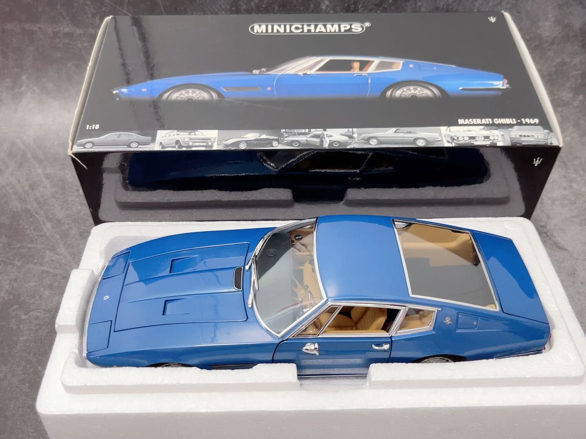 1/18 PMA マセラティ ギブリ クーペ 1969 ブルー 100 Maserati 1/18 PMA マセラティ ギブリ クーペ 1969 ブルー 100 Maserati