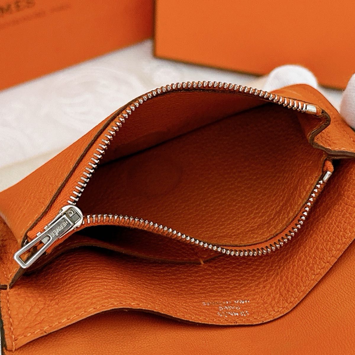 HERMES エルメス お財布 ドゴン コンパクト トゴ バイカラー HERMES エルメス お財布 ドゴン コンパクト トゴ バイカラー
