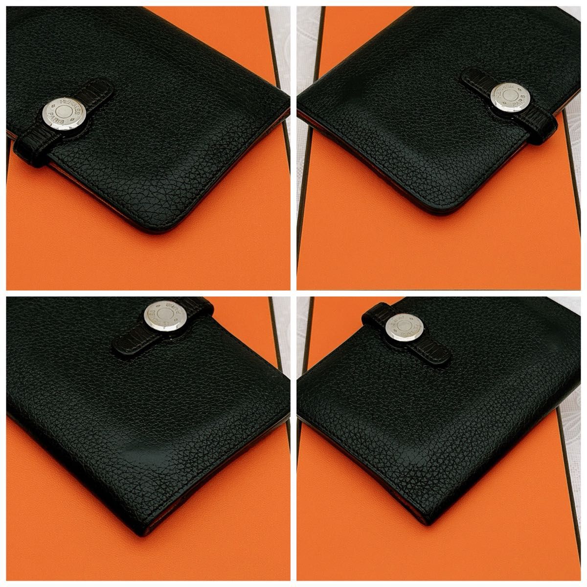 HERMES エルメス お財布 ドゴン コンパクト トゴ バイカラー HERMES エルメス お財布 ドゴン コンパクト トゴ バイカラー