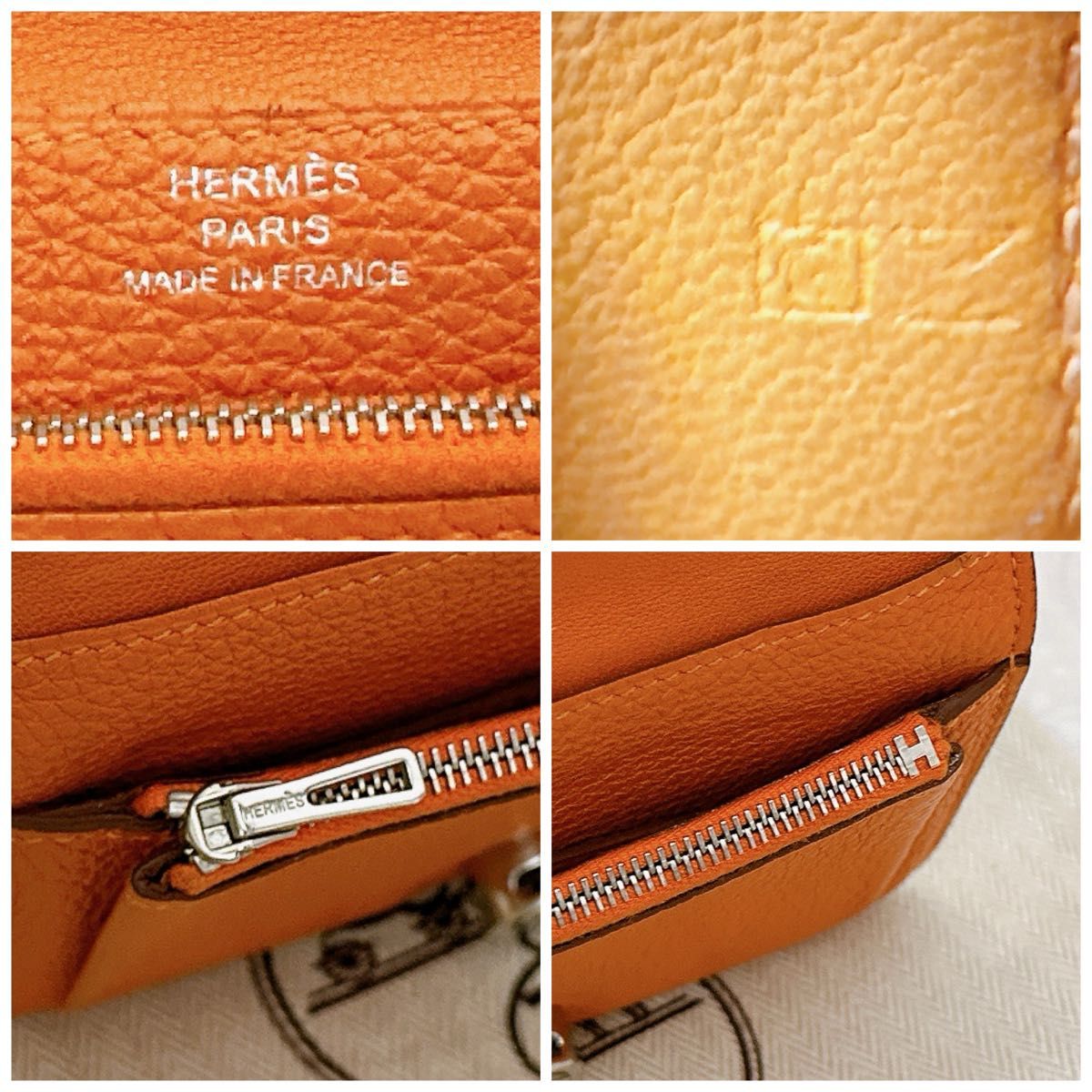 HERMES エルメス お財布 ドゴン コンパクト トゴ バイカラー HERMES エルメス お財布 ドゴン コンパクト トゴ バイカラー