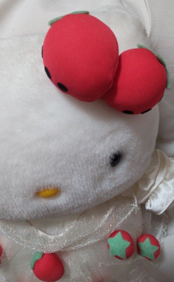 キティ ぬいぐるみ いちご りぼん レース ハローキティ キティ ぬいぐるみ いちご りぼん レース ハローキティ