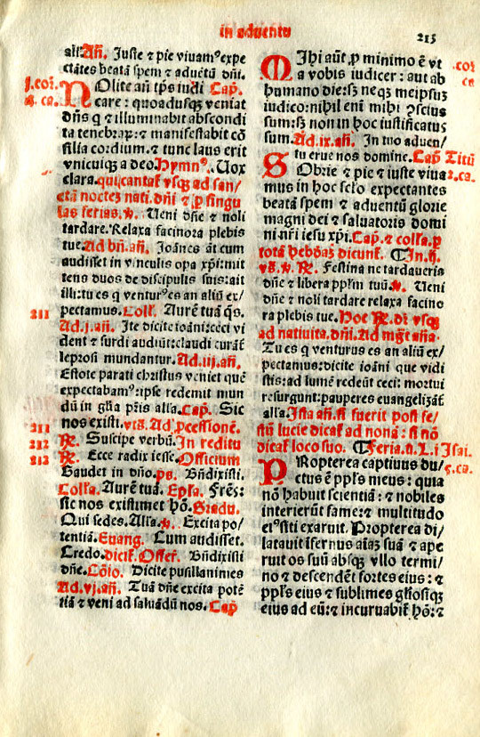 1508年 カトリック聖務日課書 木版画 ヴェネツィア刊 祈祷書 ポストインキュナブラ 5枚 3