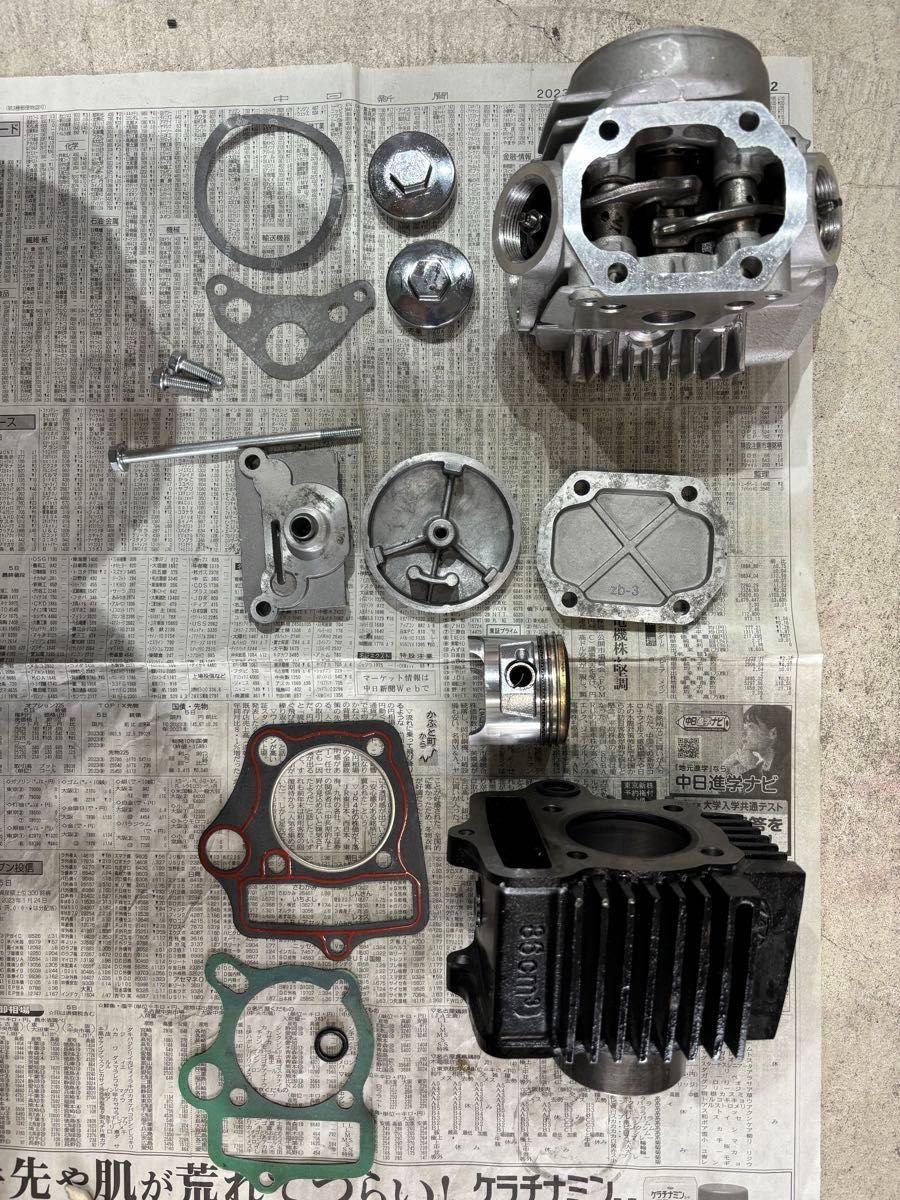 カブ90 CD90 85CC シリンダー & シリンダーヘッド 社外中古品 カブ90 CD90 85CC シリンダー & シリンダーヘッド 社外中古品