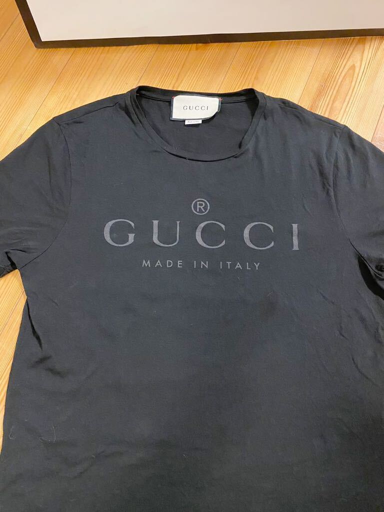 GUCCI☆グッチ☆19SSモデル!!定番シンプルロゴカットソーブラック!!美品 Yahoo!オークション - GUCCI グッチ 19SSモデル 定番シンプル