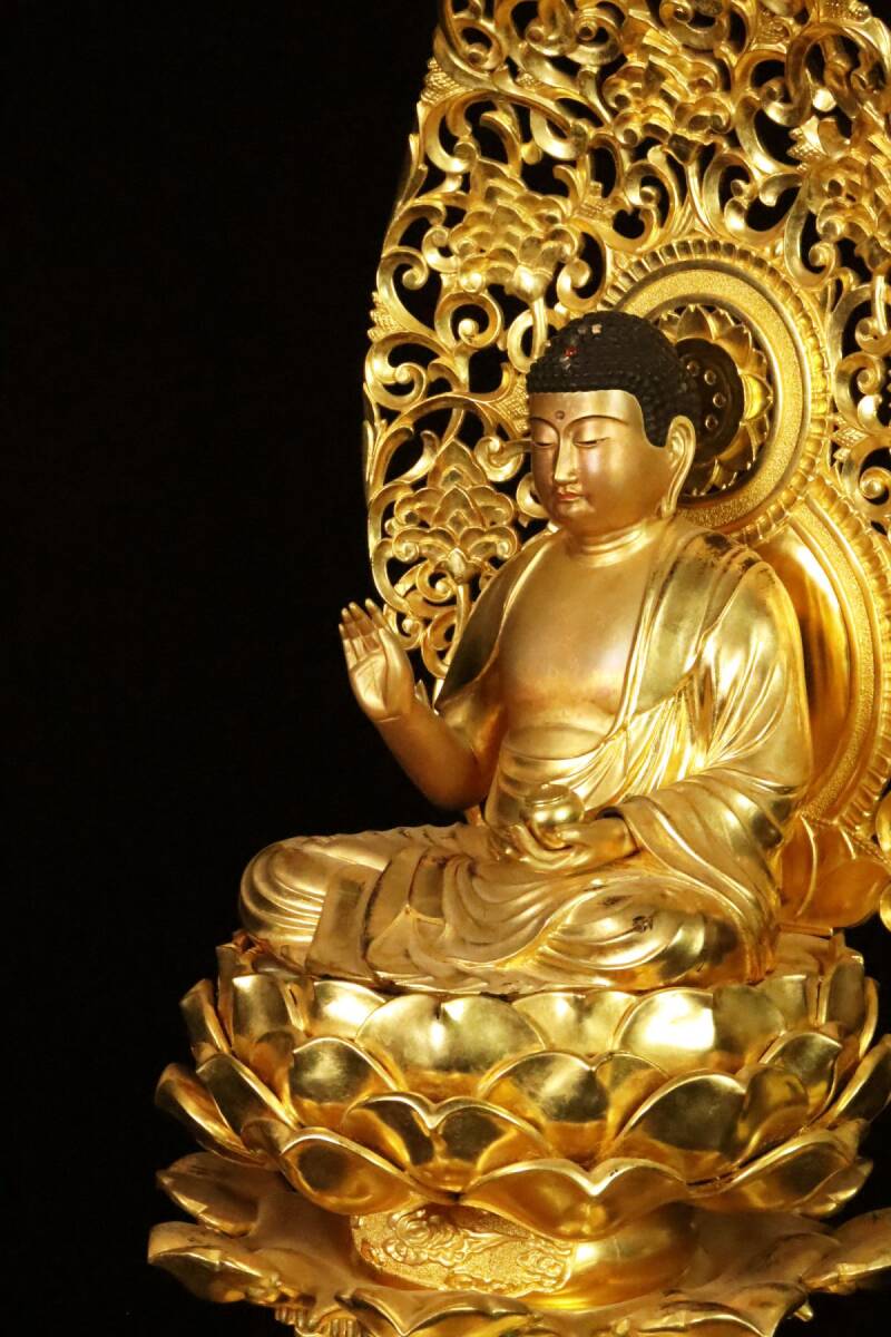 Yahoo!オークション - 某九州寺院所蔵品 仏教美術 木彫 鍍金 玉 Yahoo!オークション - 某九州寺院所蔵品 仏教美術 木彫 鍍金 玉