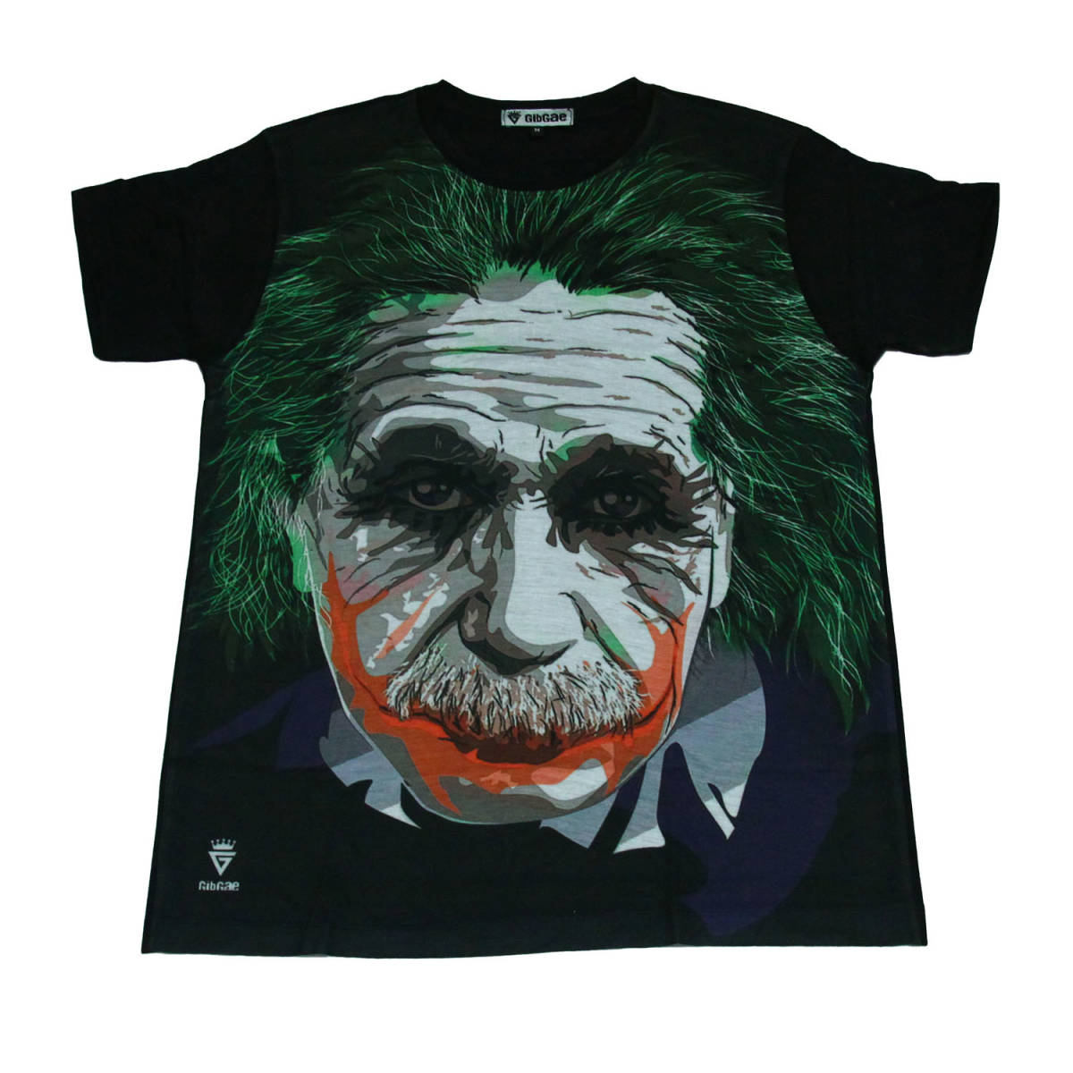 アインシュタイン ジョーカー 人気モデル インパクト ストリート系 デザインTシャツ おもしろTシャツ メンズ 半袖★M696XL_画像1