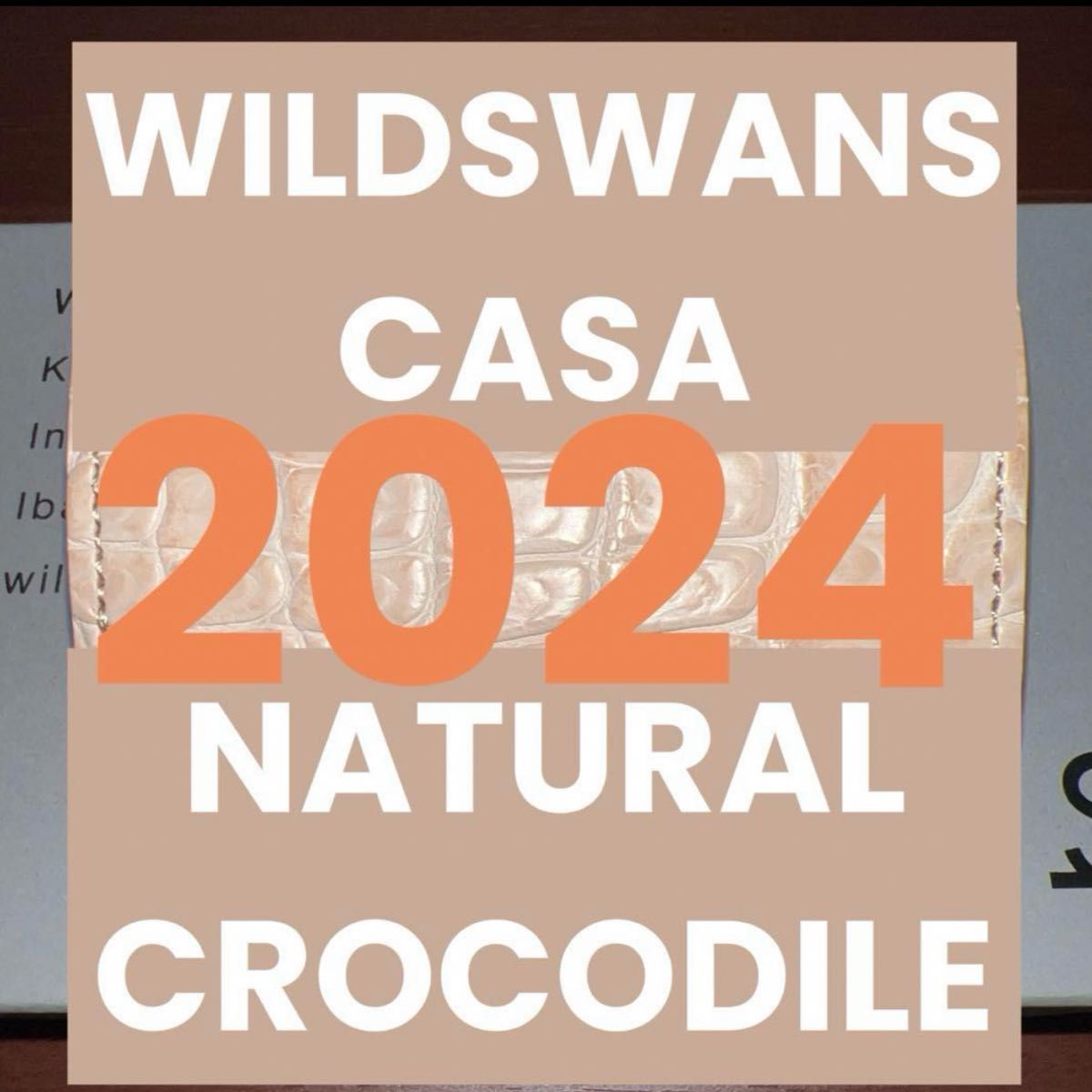 2024 ヌメクロコ WILDSWANS CASA Extreme Ver ワイルドスワンズ カーサ クロコダイル ナチュラル