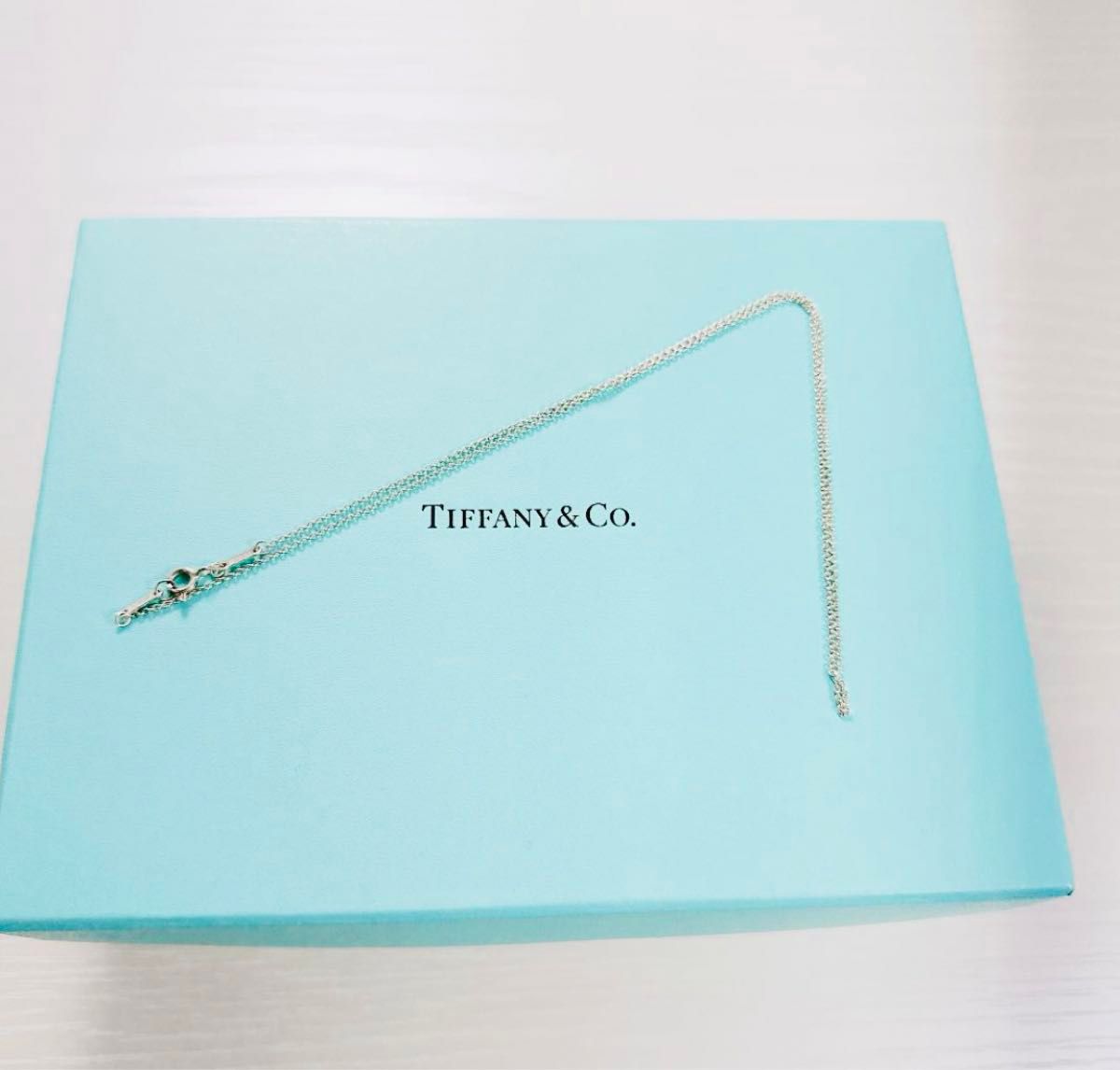 TIFFANY&Co ティファニー ネックレス チェーンのみ 42cm 純正 銀 TIFFANY&Co ティファニー ネックレス チェーンのみ 42cm 純正 銀