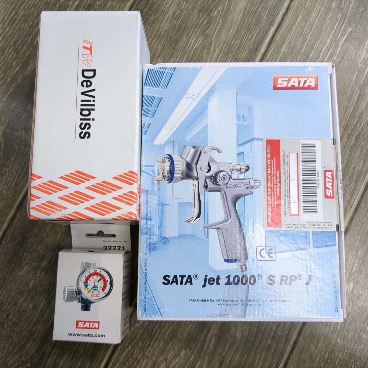 SATA スプレーガン 3点セットSATA JET 1000 S RP J(エアーガン SATA スプレーガン 3点セットSATA JET 1000 S RP J(エアーガン
