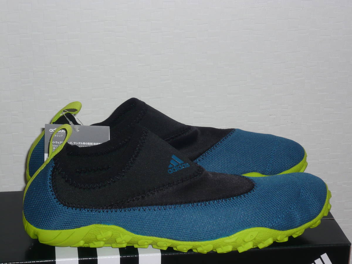 1**** prompt decision new goods adidas/ Adidas aqua shoes KUROBE blue green / black / fluorescence green US11.0/29.5cm
