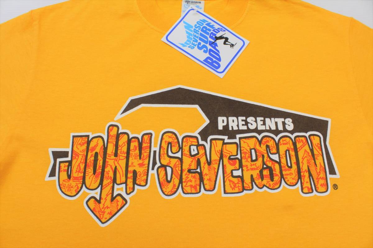 YTS77東洋XSジョンセバーソン 半袖TシャツUSA製John SeversonサンサーフSUN SURF地図 波 ビッグウェーブ_画像1