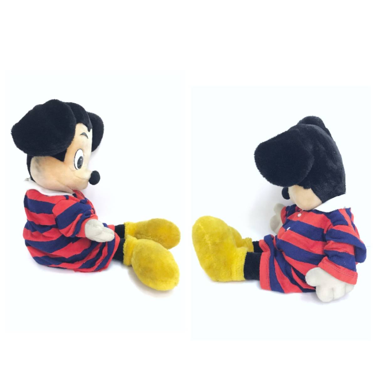 ミッキー ビッグサイズ ぬいぐるみ ディズニー おもちゃ レトロ ビンテージ アンティーク オールド Disney Mickey Mouse TOY HOBBY D-2427_画像2