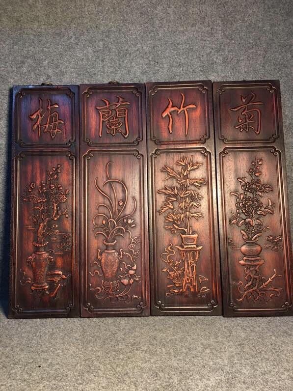 古黄楊木彫 清代 『富貴蟾身』茶皿 時代物 家具 中国古美術 極細 古黄楊木彫 清代 『富貴蟾身』茶皿 時代物 家具 中国古美術 極細