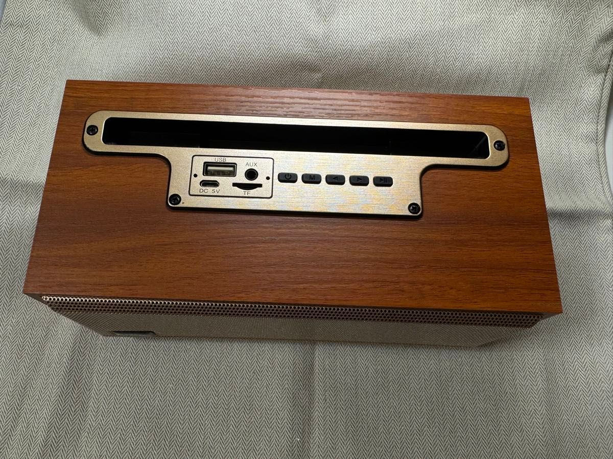 新品未使用品 FUGA スピーカー スタイリッシュ 木目調 ブラウン 新品未使用品 FUGA スピーカー スタイリッシュ 木目調 ブラウン