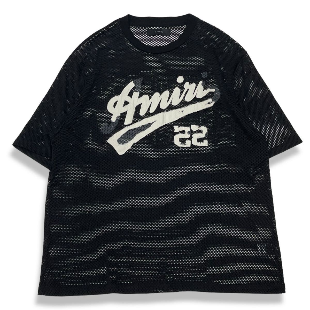 AMIRI♦漆黒に舞うペガサスアートTシャツ 印象的♪ Yahoo!オークション - 正規品 AMIRI アミリ Mesh S/S LOGO T