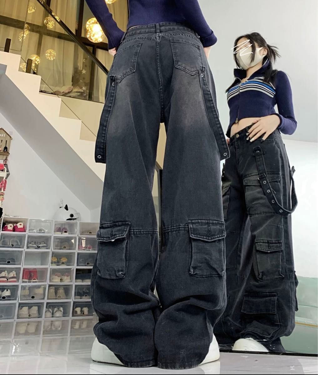 新品 サイドベルト カーゴパンツ L ライク地底人オンライン 新品 サイドベルト カーゴパンツ L ライク地底人オンライン