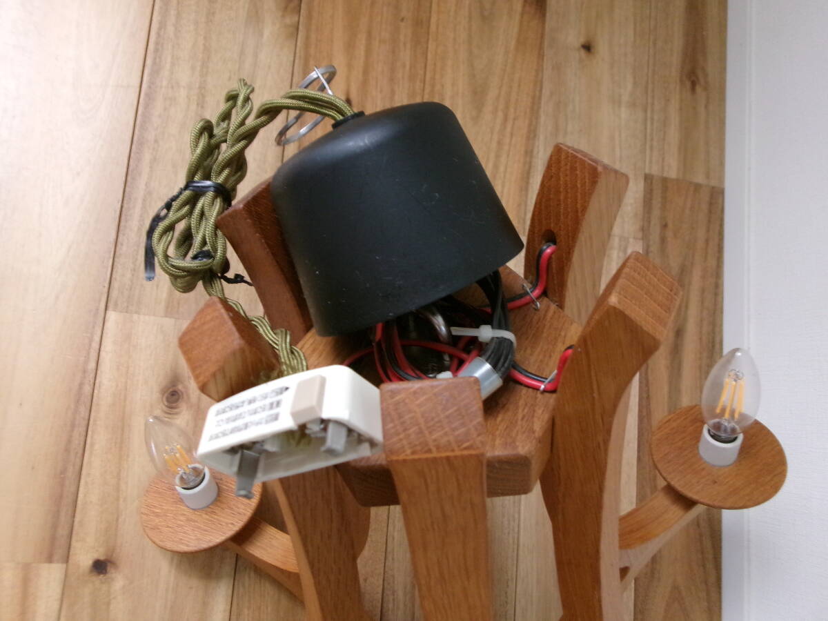 北欧家具職人 須藤生 イクルデザイン 「Wooden Chandelier」 木 北欧家具職人 須藤生 イクルデザイン 「Wooden Chandelier」 木
