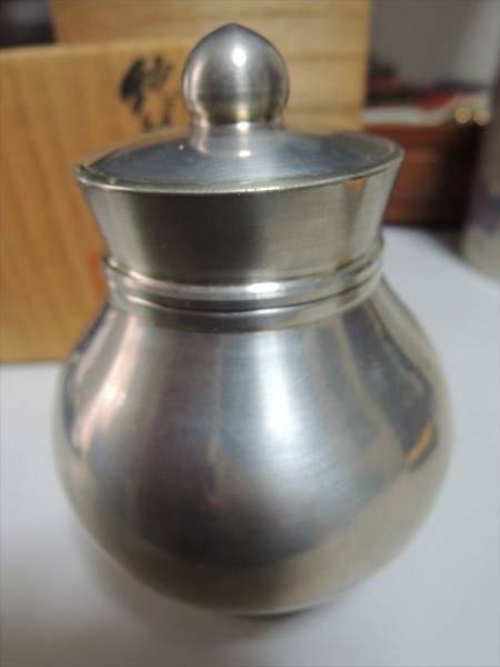 蔵六 純錫 式茶心壺 煎茶道具 蔵苑造在銘 共箱 | cottonclub.hr