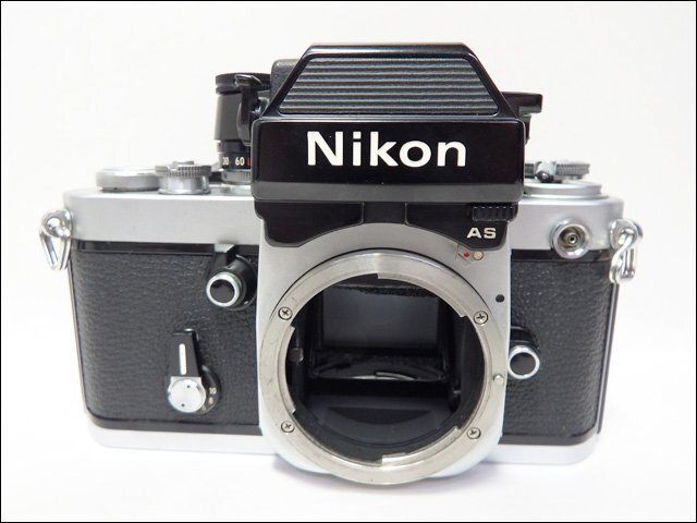 Nikon Nikon *F2/ photo mikAS*35mm film single‐lens reflex camera body silver strap * case attaching 