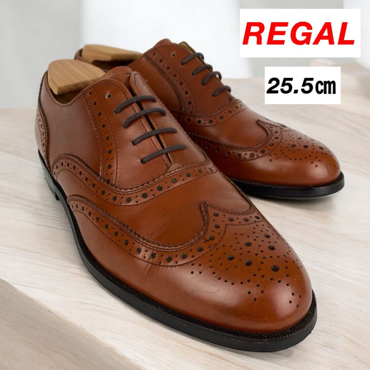 REGAL リーガル ウィングチップ 2795 茶 ブラウン 25 5cm 革靴 REGAL リーガル ウィングチップ 2795 茶 ブラウン 25 5cm 革靴