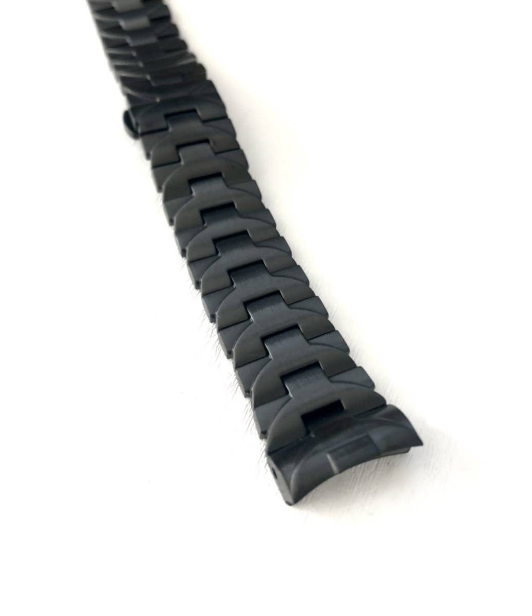 24mm 腕時計 修理交換用 社外品 ブレスレット PVDブラック 黒 24mm 腕時計 修理交換用 社外品 ブレスレット PVDブラック 黒
