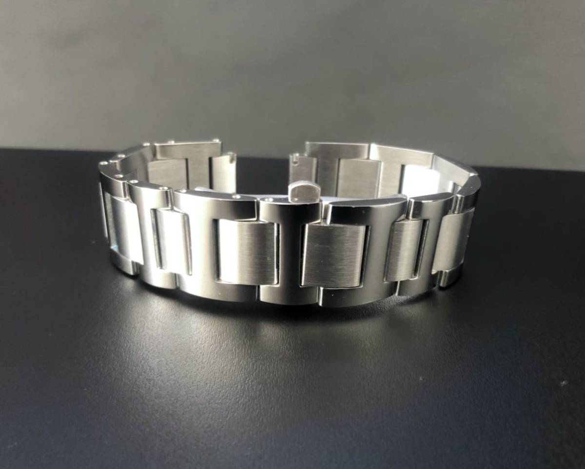 20mm 腕時計 凸型 修理交換用 ブレスレット マット×ポリッシュ 20mm 腕時計 凸型 修理交換用 ブレスレット マット×ポリッシュ