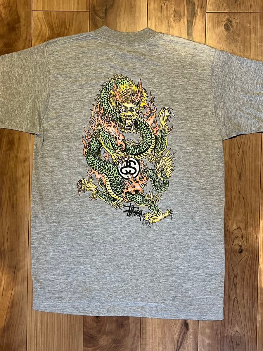 STUSSY (ステューシー) 90s OLD STUSSY 紺タグ ドラゴン Tシャツ STUSSY (ステューシー) 90s OLD STUSSY 紺タグ ドラゴン Tシャツ