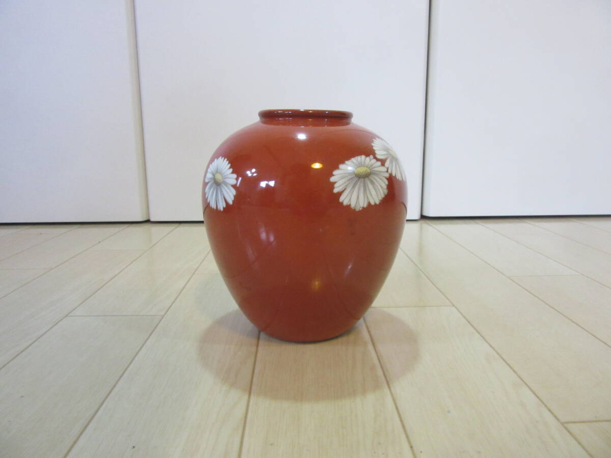 オールドノリタケ 花瓶 赤地菊花紋 Noritake ノリタケ 】送料 オールドノリタケ 花瓶 赤地菊花紋 Noritake ノリタケ 】送料