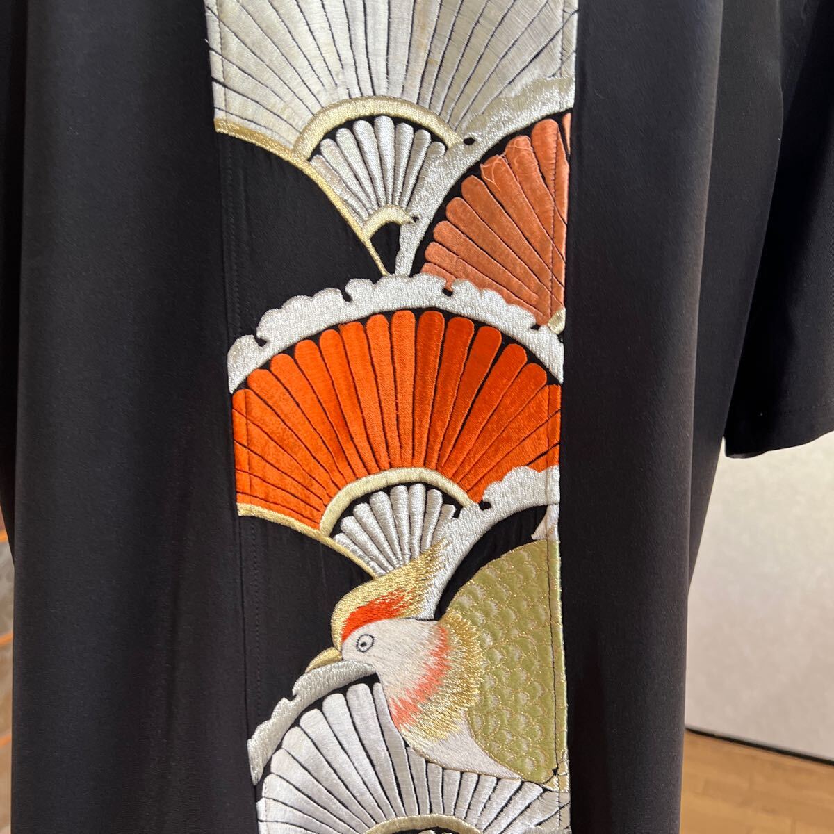 鳳凰 Lサイズ 着物リメイクアロハシャツ 1点物作品|Yahoo 鳳凰 Lサイズ 着物リメイクアロハシャツ 1点物作品|Yahoo