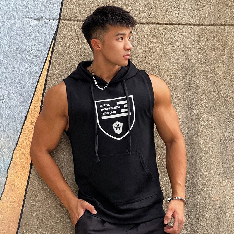 LVFT フーディタンクトップTC 黒 Lサイズ☆LIVE FIT