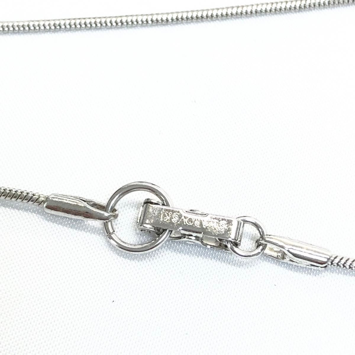 美品】 SWAROVSKI スワロフスキー ネックレス クロス シルバー 美品】 SWAROVSKI スワロフスキー ネックレス クロス シルバー