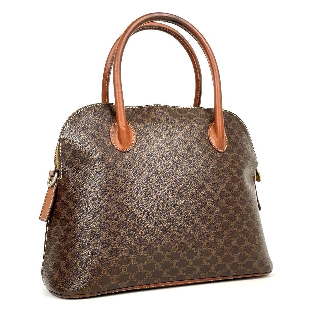 美品】CELINE セリーヌ ハンドバッグ トートバッグ マカダム柄 美品】CELINE セリーヌ ハンドバッグ トートバッグ マカダム柄