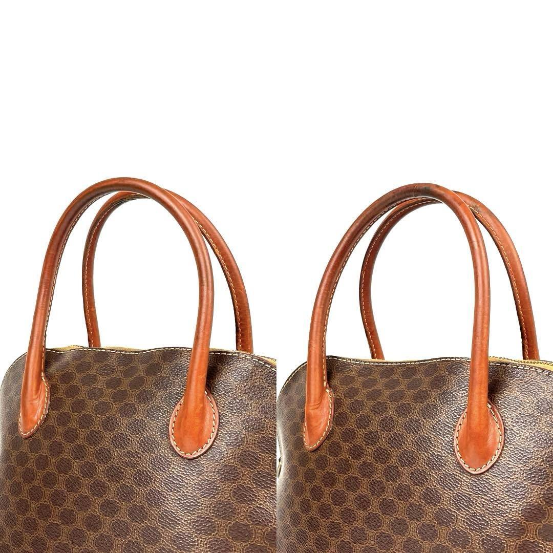 美品】CELINE セリーヌ ハンドバッグ トートバッグ マカダム柄 美品】CELINE セリーヌ ハンドバッグ トートバッグ マカダム柄