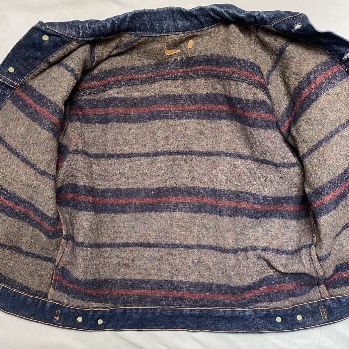 1960s Vintage LEVIS BIG E ブランケット付き デニムジャケット 1960s Vintage LEVIS BIG E ブランケット付き デニムジャケット