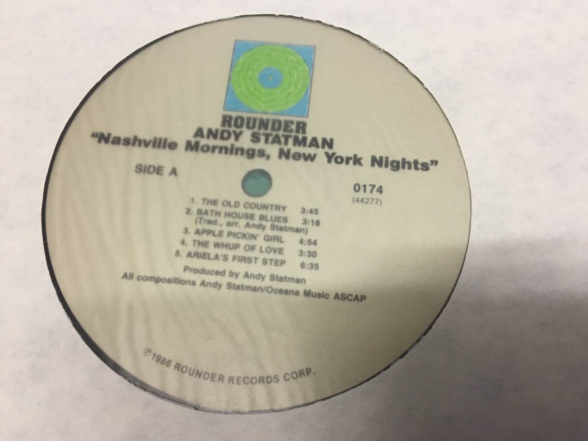 即決　アンディ・スタットマン/Andy Statman NASHVILLE MORNINGS NEW YORK NIGHTS LP盤　_画像3