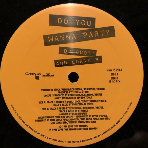 DJ Scott And Lorna B./ Do You Wanna Party_画像3