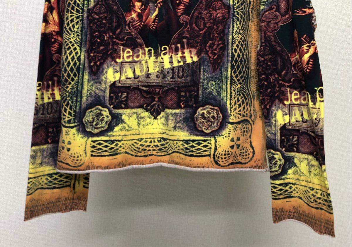 1995s 90s JEAN PAUL GAULTIER CUTOUT PRINTED TOP ジャンポール