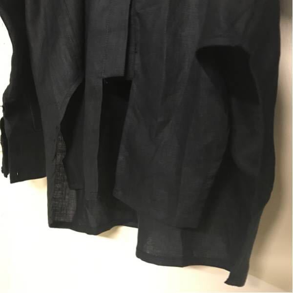 ECKHAUS LATTA ノーカラーシャツ リネン | miaestetica.net