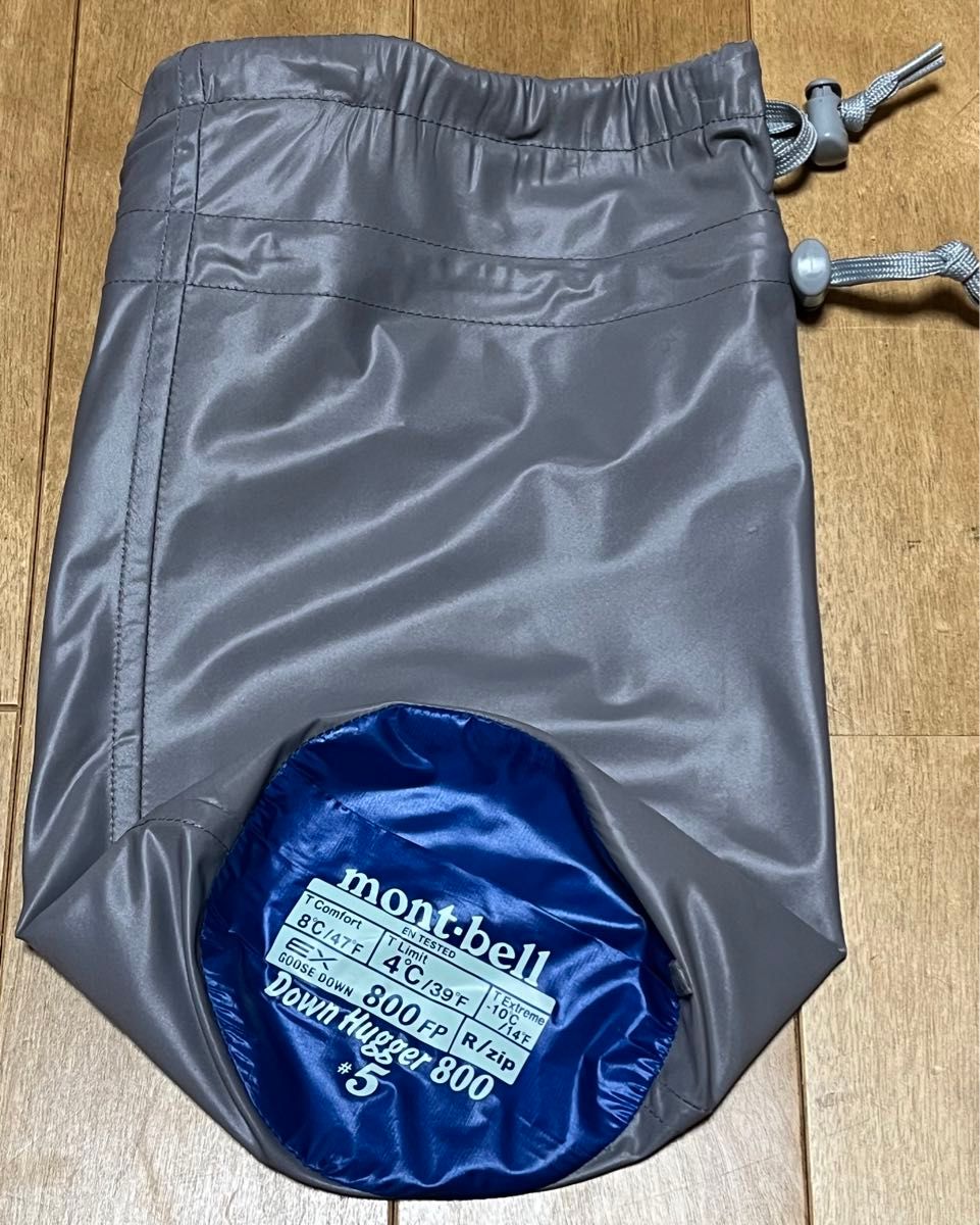 ほぼ未使用品】モンベル(mont-bell) ダウンハガー800 #5 寝袋 ほぼ未使用品】モンベル(mont-bell) ダウンハガー800 #5 寝袋