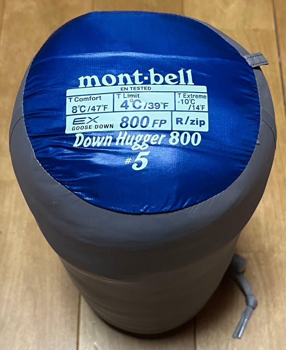 ほぼ未使用品】モンベル(mont-bell) ダウンハガー800 #5 寝袋 ほぼ未使用品】モンベル(mont-bell) ダウンハガー800 #5 寝袋