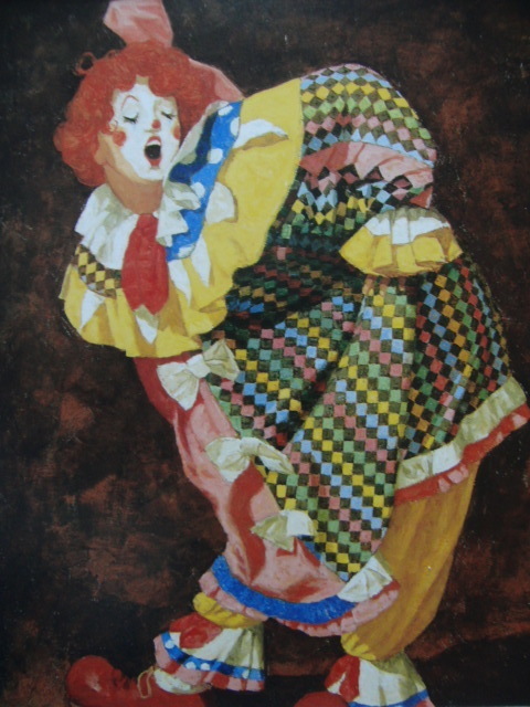 ヤフオク 横山申生 ポーズを作るピエロ 希少画集画 状態 ヤフオク 横山申生 ポーズを作るピエロ 希少画集画 状態