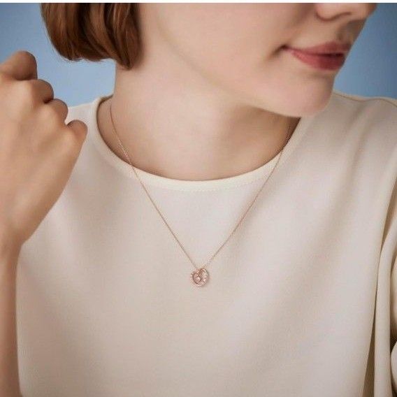 canal 4℃ 2023クリスマス限定 シルバーネックレス ピンク canal 4℃ 2023クリスマス限定 シルバーネックレス ピンク