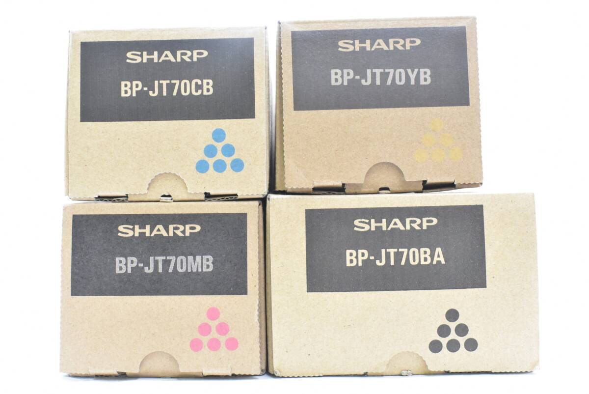 Bibian 比比昂- 未使用SHARP 純正トナーBP-JT70 4色(シアン Bibian 比比昂- 未使用SHARP 純正トナーBP-JT70 4色(シアン