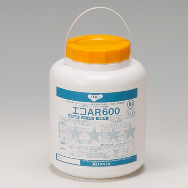 エコAR600 3kg 接着剤 東リ EAR600-S 施工 塩ビ床材用 クッションフロア用 フロアタイル用 アクリル樹脂系 エマルション形 diy リフォーム_画像2
