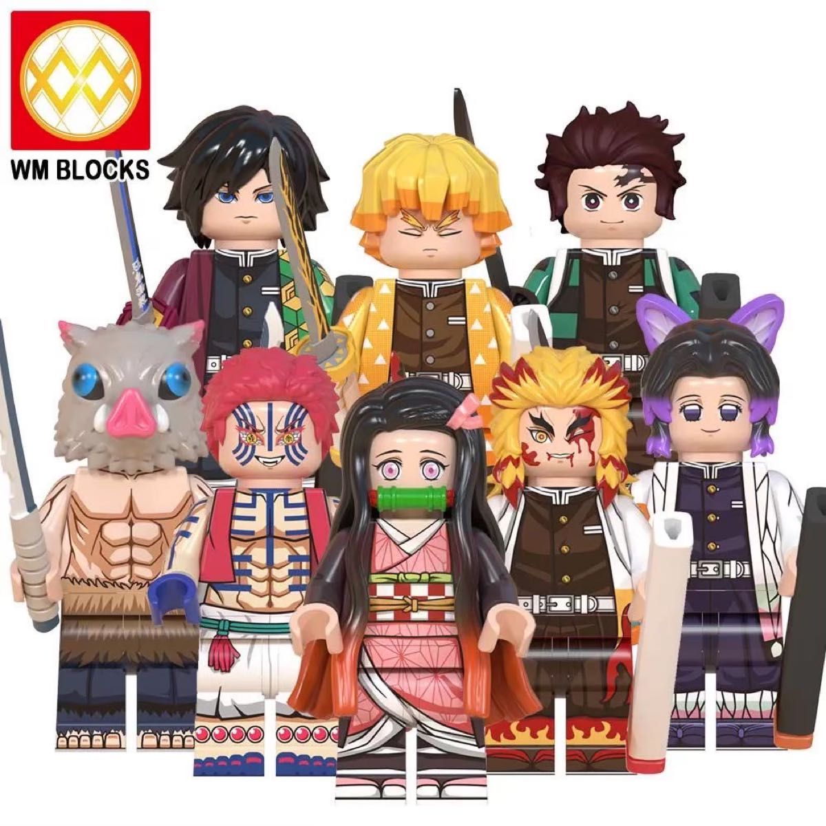 鬼滅の刃フィギュア32体セットまとめ売り竈門炭治郎我妻善逸嘴平伊之助