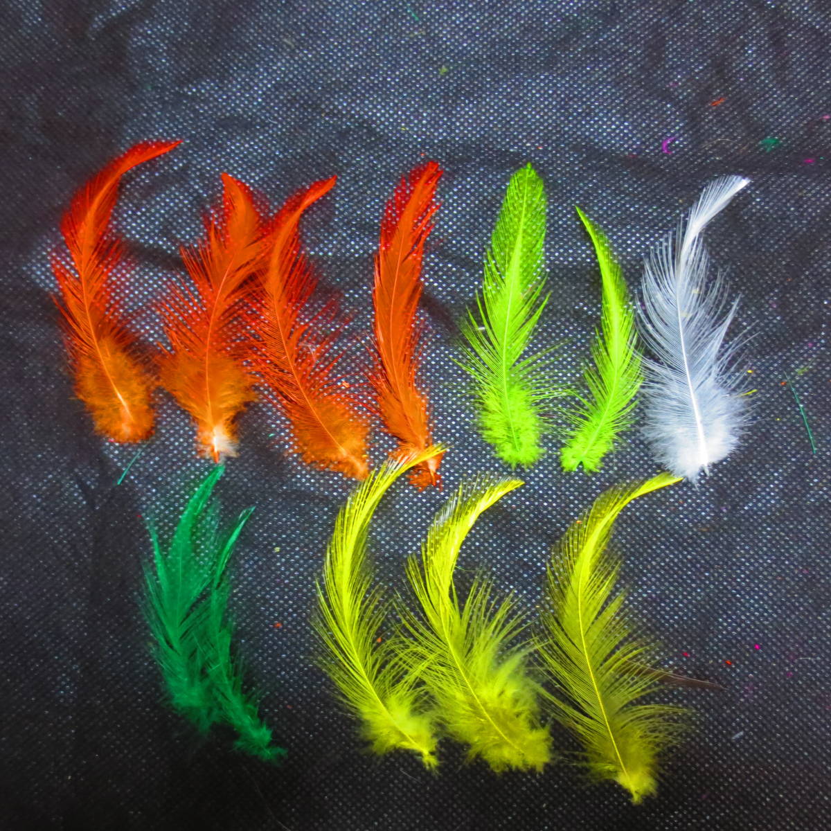  handicrafts color . feather 100ps.@ and more bargain!! 7 color . freely selection . costume artificial flower M