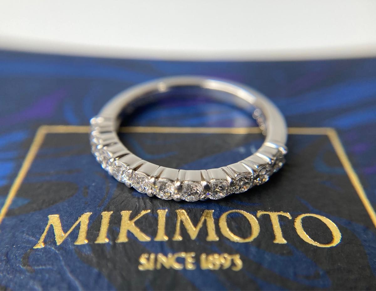 MIKIMOTO ミキモト 0 38ct ダイヤモンド ハーフエタニティ MIKIMOTO ミキモト 0 38ct ダイヤモンド ハーフエタニティ