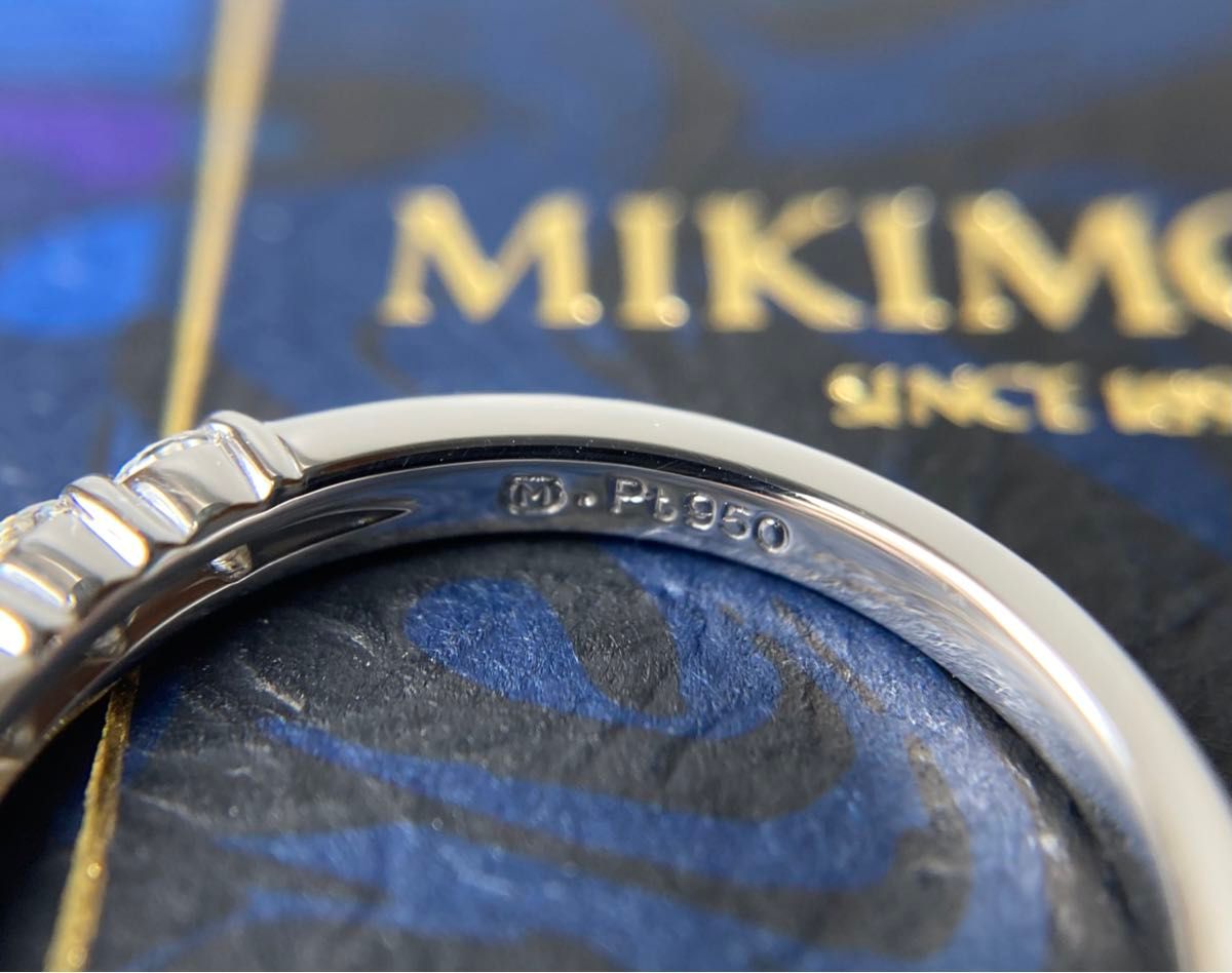 MIKIMOTO ミキモト 0 38ct ダイヤモンド ハーフエタニティ MIKIMOTO ミキモト 0 38ct ダイヤモンド ハーフエタニティ