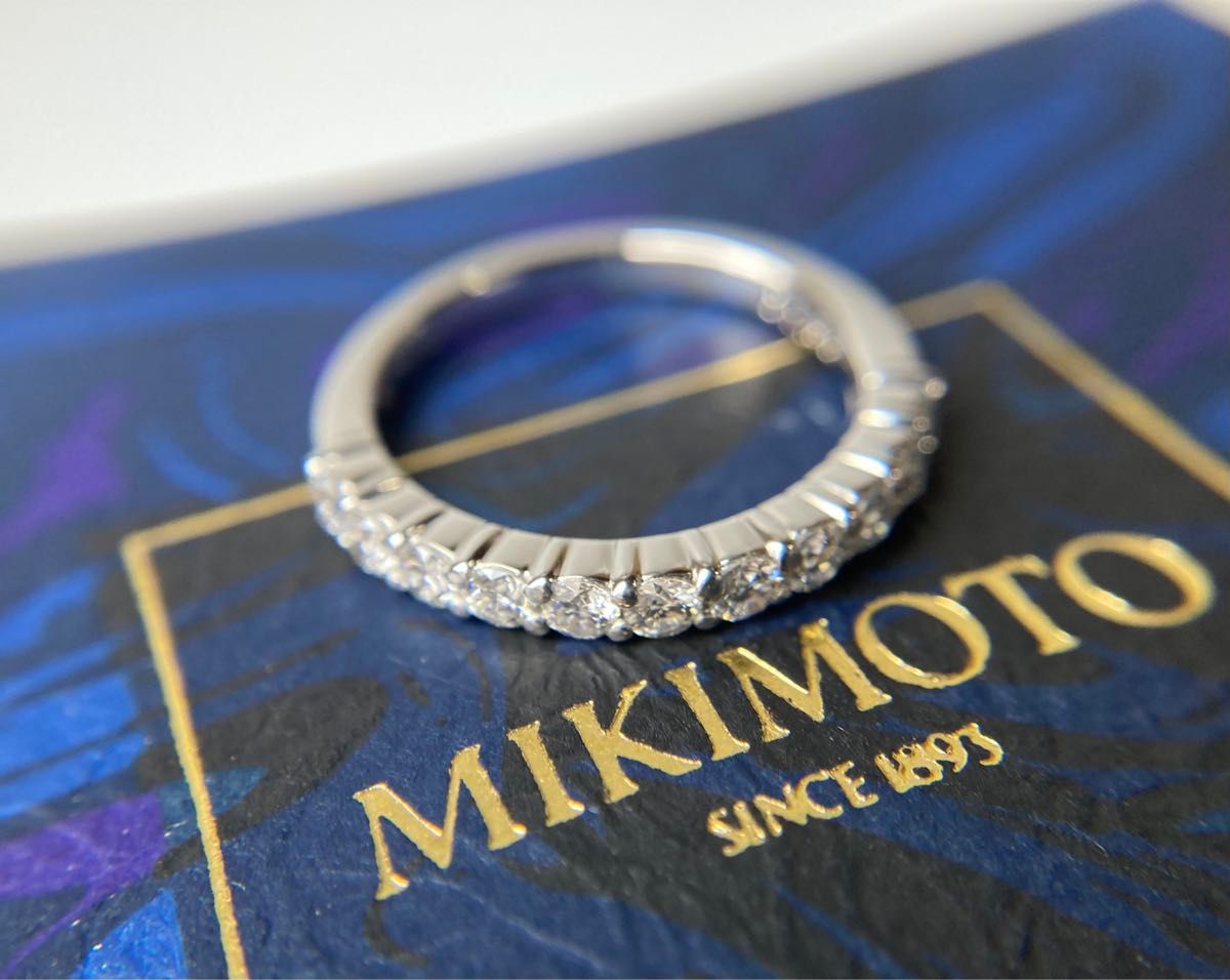 MIKIMOTO ミキモト 0 38ct ダイヤモンド ハーフエタニティ MIKIMOTO ミキモト 0 38ct ダイヤモンド ハーフエタニティ